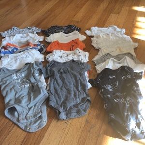 Newborn Boys infant Onesies pack of 17